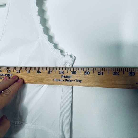 Toque de algodon White embroidered lace sleeveless dress Made in Peru Size 24 - Picture 14 of 15